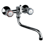 FIORE ASTRO GRUPPO LAVELLO A MURO CON ATTACO LAVATRICE CROMO