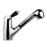 FIORE IMPERIALE BLACK MISCELATORE LAVELLO CON DOCCETTA ESTRAIBILE CROMO