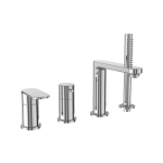 FIORE HEDRA MISCELATORE BORDO VASCA 4 FORI CROMO