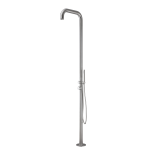 FIORE XENON STEEL COLONNA DOCCIA BORDOPISCINA DA ESTERNO 2 VIE ACCIAIO INOX AISI 316L