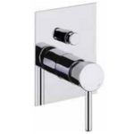 FIORE XENON SLIM MISCELATORE DOCCIA INCASSO CON DEVIATORE 2 VIE CROMO