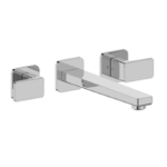 FIORE DARK BATTERIA LAVABO A MURO CROMO SENZA PILETTA DI SCARICO